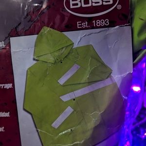 Men's 2X high visibility rain jacket